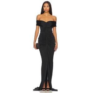 YAURA Tiara Dress in Black maxi